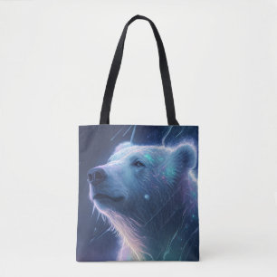 Polar Bear Animal Porträtt Painting Wildlife Free Tygkasse