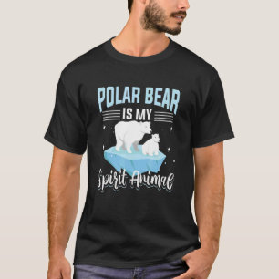 Polar Bear Animals Polar Bear är mitt andliga djur T Shirt