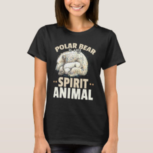Polar Bear Animals Polar Bear är mitt andliga djur T Shirt