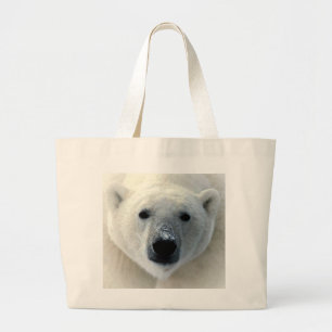Polar Bear Ansikte Jumbo Tygkasse