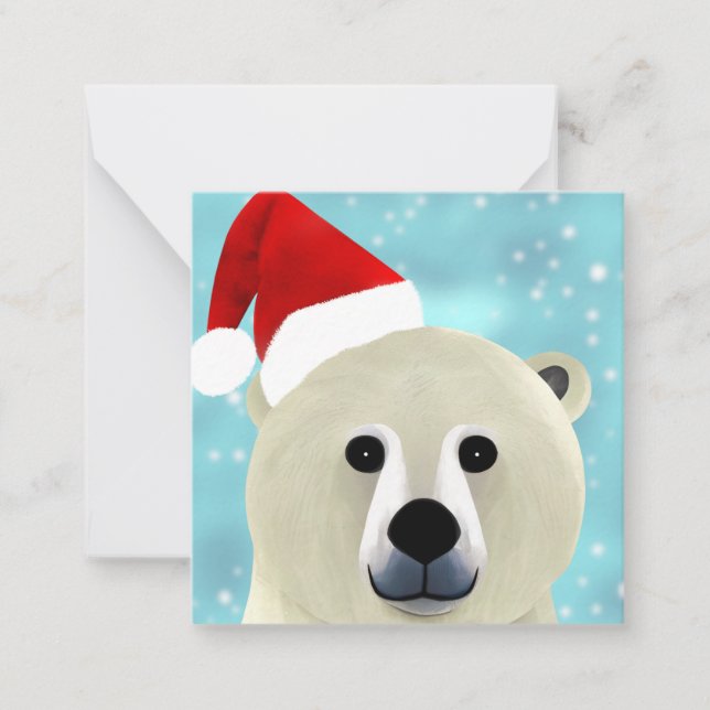 Polar Bear Anteckningskort (Framsida)