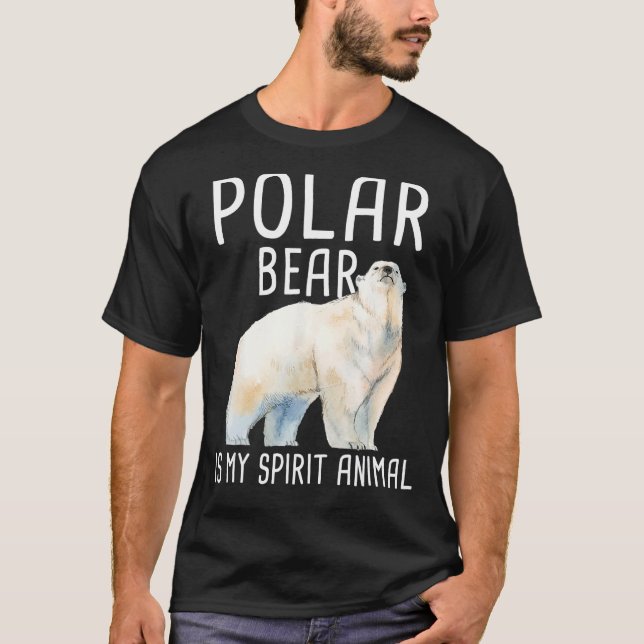 Polar Bear är mitt anddjur - Wildlife Älskare Zo T Shirt (Framsida)