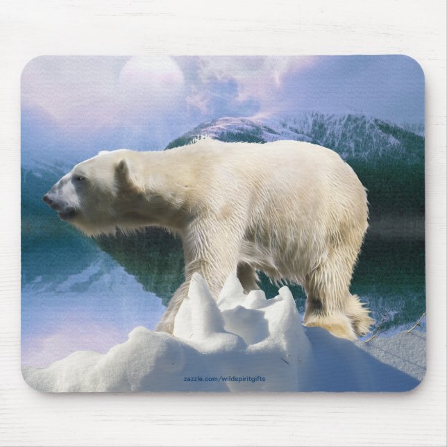 Polar Bear & Arctic Tundra Wildlife Supporter Gift Musmatta (Framsidan)