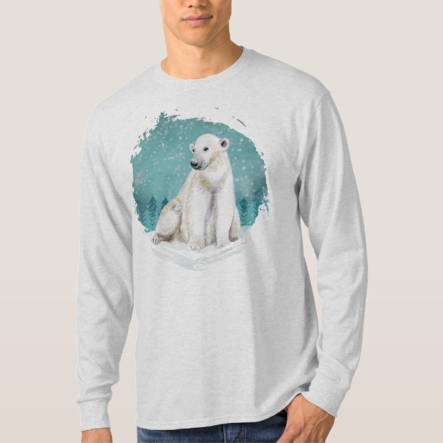 Polar Bear Arctic Winter T Shirt (Framsida)
