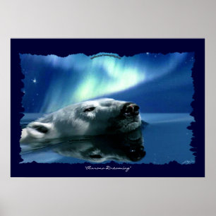Polar Bear Arktis Wildlife Art Poster
