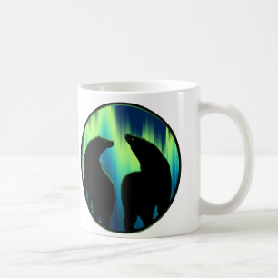 Polar Bear Art Beer Mugg Första nationernas kaffe 