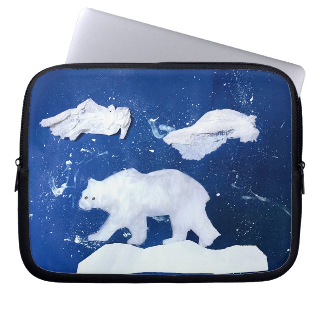 Polar Bear "Art by Kids" Laptop Fodral (Framsidan)