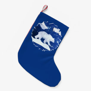 Polar Bear "Art by Kids" Liten Julstrumpa