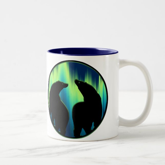 Polar Bear Art Coffee Mugg First Nations Bear Kopp (Höger)