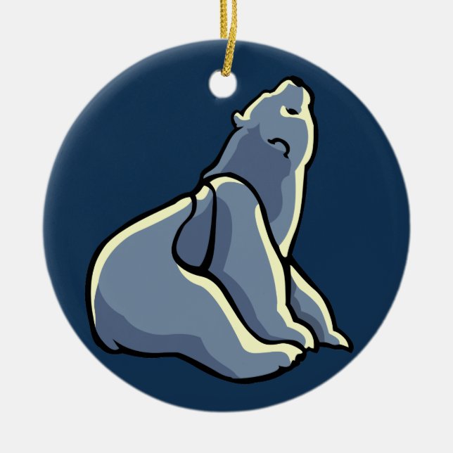 Polar Bear Art Ornament Bear Keepie Bear Gifts (Framsidan)