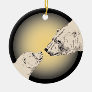 Polar Bear Art Ornament Bear Keepie Bear Gifts