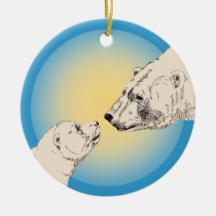 Polar Bear Art Ornament Bear Keepie Bear Gifts
