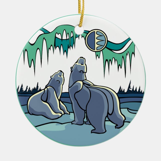 Polar Bear Art Ornament Bear Keepie Bear Gifts (Framsidan)