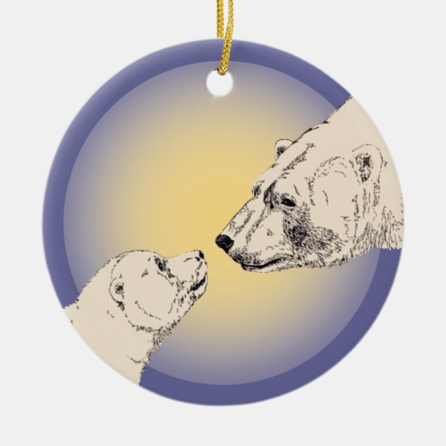 Polar Bear Art Ornament Bear Keepie Bear Gifts (Framsidan)