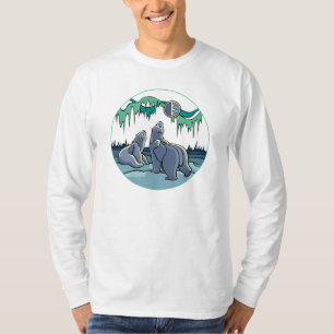 Polar Bear Art Shirt Polar Bear Långärmad Shirt T