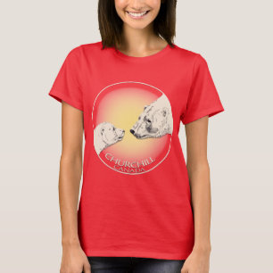 Polar Bear Art Shirt Top Women's Churchill Shirt Tröja