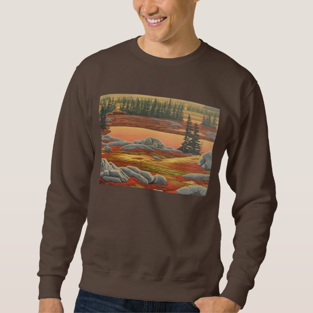 Polar Bear Art Shirts Tundra Polar Bear Sweatshirt (Framsida)