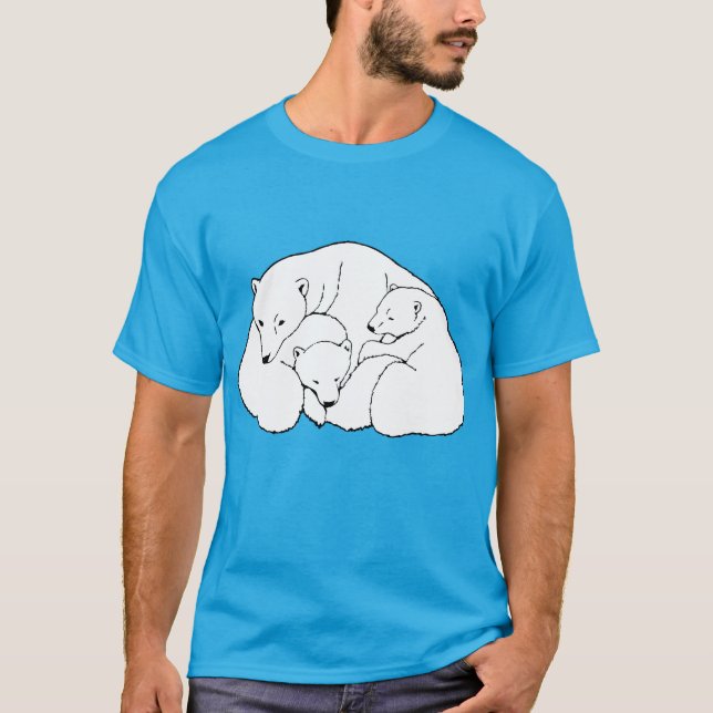 Polar Bear Art T-shirt Plus Storleka Bear Shirts B (Framsida)