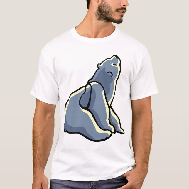 Polar Bear Art T-shirt Unisex Polar Bear Shirt (Framsida)