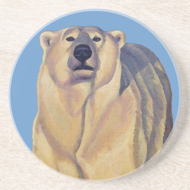 Polar Bear Art Underläggs Wildlife Art Bear Underl Underlägg (Framsidan)