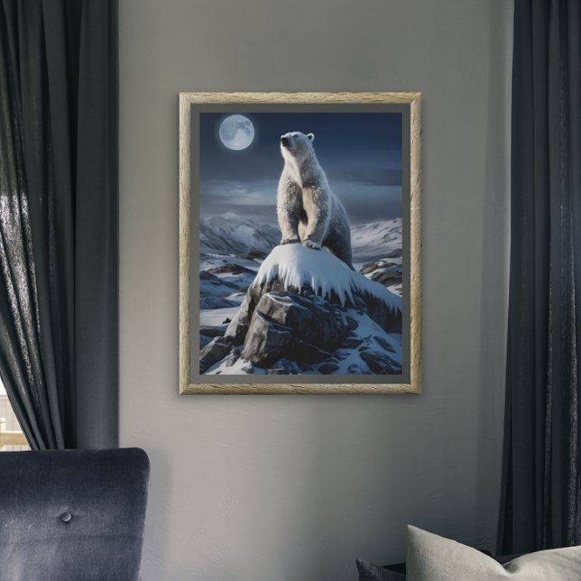 Polar Bear Atop Frosty Heights Poster (Skapare uppladdad)