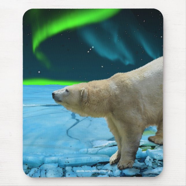Polar Bear & Aurora Wildlife Supporter Gift Musmatta (Framsidan)