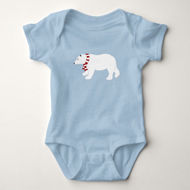 Polar Bear Baby Bodykostym T Shirt (Framsida)