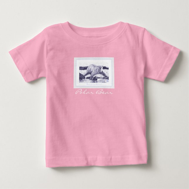 Polar Bear Baby Bra Jersey T-Shirt (Framsida)
