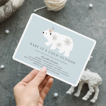 Polar Bear Baby Det är Kall utanför Blue Baby Show