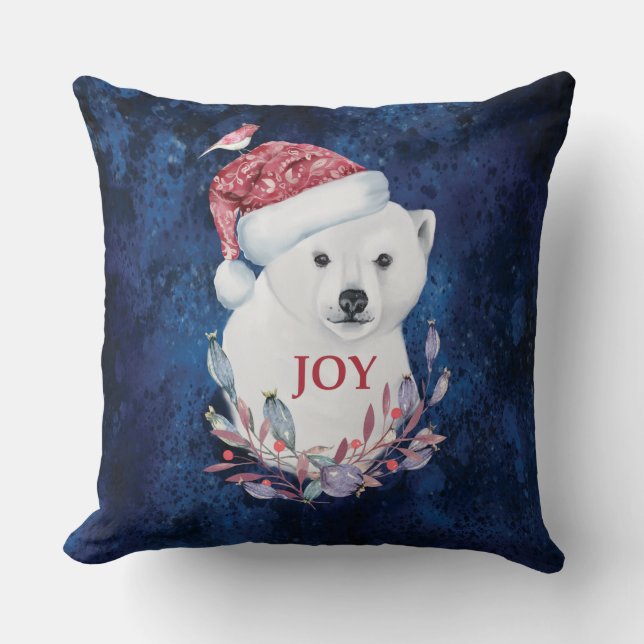 Polar Bear Baby Hat Bird Jul Joy Kudde (Framsida)