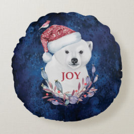 Polar Bear Baby Hat Bird Jul Joy Rund Kudde
