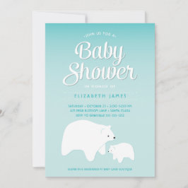 Polar Bear Baby Inbjudningar