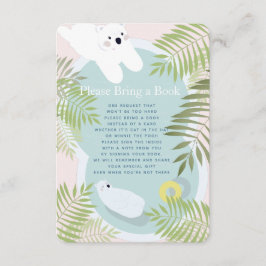 Polar Bear Baby Shower, lägg till ett Bok-kort Tilläggskort