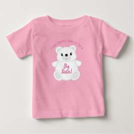 Polar Bear Baby Shower Rosa T Shirt