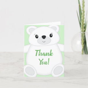Polar Bear Baby Shower Tack Kort