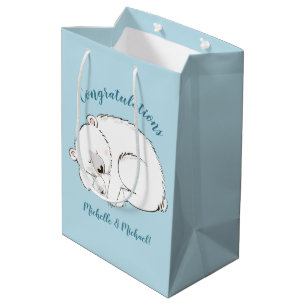 Polar Bear Baby Shower Winter Blue Boy