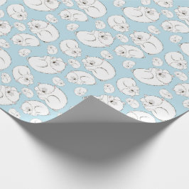 Polar Bear Baby Shower Winter Blue Boy Presentpapper