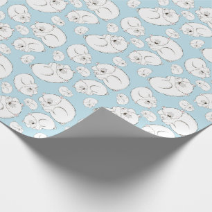 Polar Bear Baby Shower Winter Blue Boy Presentpapper