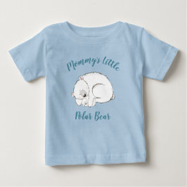 Polar Bear Baby Shower Winter Blue Boy T Shirt