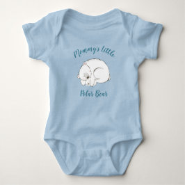 Polar Bear Baby Shower Winter Blue Boy T Shirt