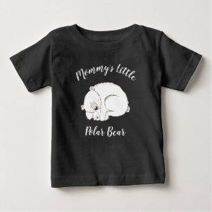Polar Bear Baby Shower Winter Grått Gender Neutral T Shirt