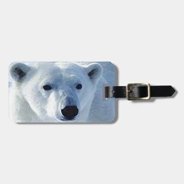 Polar Bear Bagagebricka (Horisontell Framsida)