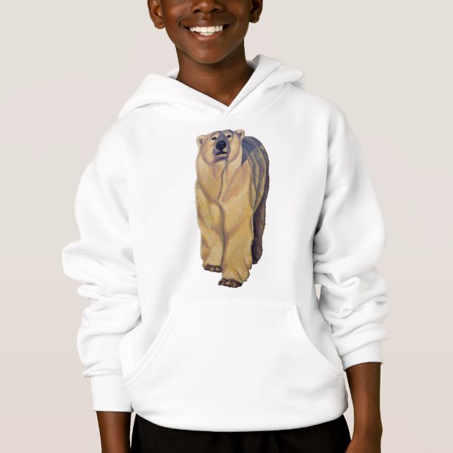 Polar Bear Barn Hoodie Polar Bear Hoodie Sweatshi Tee (Framsida)