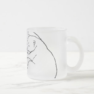 Polar Bear Beer Mugg Glass Mor & Unge Bear Mugg