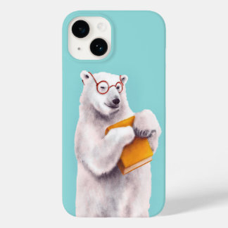Polar Bear Bok Älskare Nerdy
