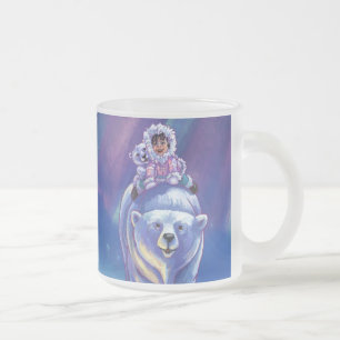 Polar Bear Buss Frostad Glasmugg