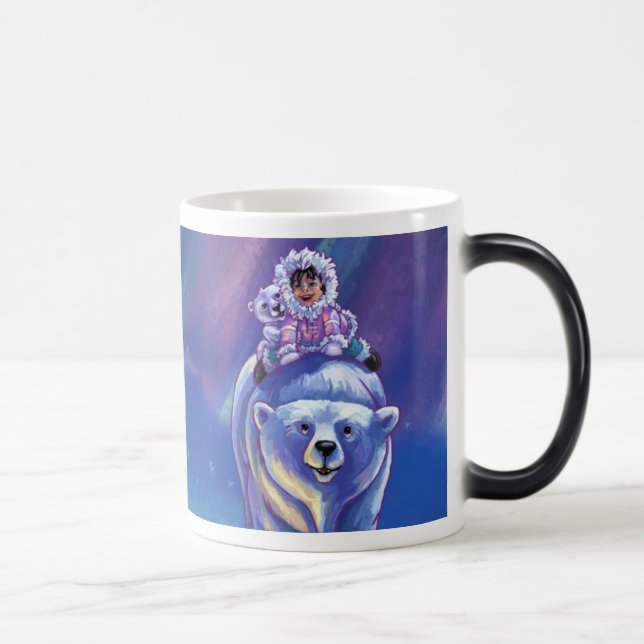 Polar Bear Buss Magisk Mugg (Höger)