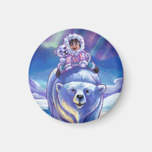 Polar Bear Buss Magnet
