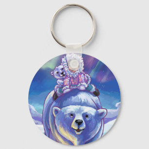 Polar Bear Buss Nyckelring