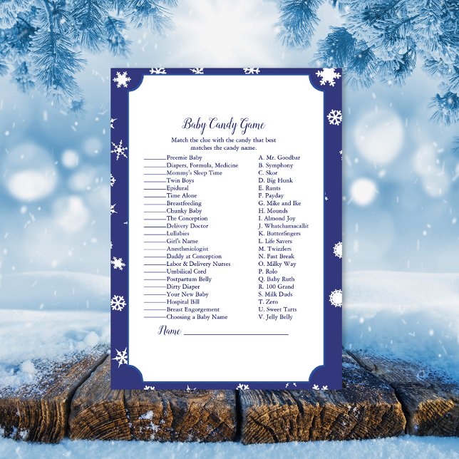 Polar Bear Candy Baby Shower-spel (Skapare uppladdad)